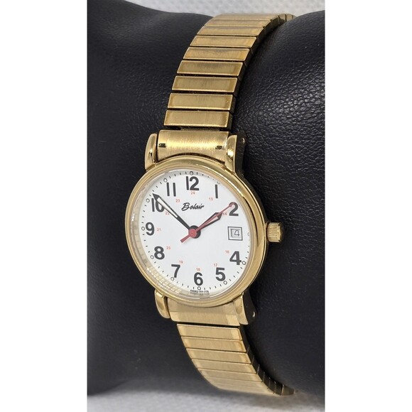 Women\'s Belair Classic Easy To Read Date Gold Tone Expansion Band Watch 13 main image 6